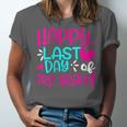 Happy Last Day Of Third 3rd Grade Teacher Student Graduation Unisex Jersey T-Shirt
