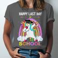 Happy Last Days Of School Graduation Class 2022 Unicorn Girl Unisex Jersey T-Shirt