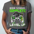 High School Level Complete Class Of 2024 Graduation Unisex Jersey T-Shirt