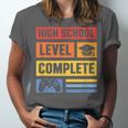 High School Level Complete Class Of 2024 Senior Graduation Unisex Jersey T-Shirt