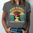 High School Level Complete Graduation Senior Students Unisex Jersey T-Shirt