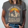 Hiking Because People Are Annoying Introvert Unisex Jersey T-Shirt Hiking Because People Are Annoying Introvert Unisex Jersey T-Shirt