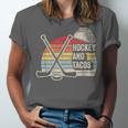 Hockey And Tacos Retro Nostalgia Lovers Unisex Jersey T-Shirt