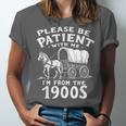 Humorous Wagon Plea Please Be Patient I'm From The 1900s Unisex Jersey T-Shirt Humorous Wagon Plea Please Be Patient I'm From The 1900s Unisex Jersey T-Shirt