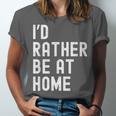 I'd Rather Be At Home Antisocial Introvert Tee Unisex Jersey T-Shirt