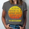 I'm Outstanding Retro Introvert Mountain Trip Lover Unisex Jersey T-Shirt