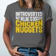 Introvert Antisocial Chicken Nugget Lover Foodie Unisex Jersey T-Shirt Introvert Antisocial Chicken Nugget Lover Foodie Unisex Jersey T-Shirt