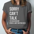 Introvert Can't Talk Reached People Limit For The Week Unisex Jersey T-Shirt Introvert Can't Talk Reached People Limit For The Week Unisex Jersey T-Shirt