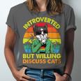 Introvert Cats Sarcasm Cat Lover Introverts Unisex Jersey T-Shirt