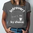 Introvert By Choice Introverted Unisex Jersey T-Shirt Introvert By Choice Introverted Unisex Jersey T-Shirt