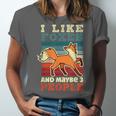 Introvert Fox Animal Lover Saying Loner Antisocial Unisex Jersey T-Shirt
