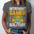 Introvert Gamer Video Games Anti Social Team Player Unisex Jersey T-Shirt