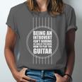 Introvert Guitarist Play Guitar Instrument Music Acoustic Unisex Jersey T-Shirt Introvert Guitarist Play Guitar Instrument Music Acoustic Unisex Jersey T-Shirt