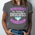 Introvert Hippie Mom Cloth Diapers Crunchy Mama Unisex Jersey T-Shirt Introvert Hippie Mom Cloth Diapers Crunchy Mama Unisex Jersey T-Shirt