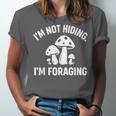 Introvert Mushroom Forager Humor Unisex Jersey T-Shirt Introvert Mushroom Forager Humor Unisex Jersey T-Shirt