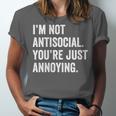 Introvert Quote Snarky Unisex Jersey T-Shirt