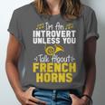 Im Introvert Unless You Talk About French Horns Unisex Jersey T-Shirt