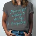 Introvert But Willing To Discuss Bicycling Unisex Jersey T-Shirt