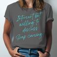 Introvert But Willing To Discuss Soap Carving Unisex Jersey T-Shirt
