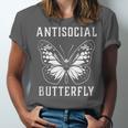 Introverted Introvert Antisocial Butterfly Unisex Jersey T-Shirt Introverted Introvert Antisocial Butterfly Unisex Jersey T-Shirt