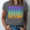 Introverted But Willing To Discuss 90's Rap Unisex Jersey T-Shirt