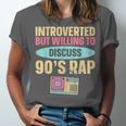 Introverted But Willing To Discuss 90's Rap Unisex Jersey T-Shirt Introverted But Willing To Discuss 90's Rap Unisex Jersey T-Shirt