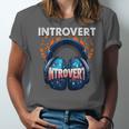 Introvert's Best Friend Noise-Canceling Headphones Unisex Jersey T-Shirt