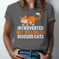 Introverts Cat Lover Introvert Antisocial Cats Anti Social Unisex Jersey T-Shirt