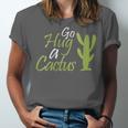 Introverts Sassy Saying Sassy Quote No Hugs Go Hug Cactus Unisex Jersey T-Shirt Introverts Sassy Saying Sassy Quote No Hugs Go Hug Cactus Unisex Jersey T-Shirt