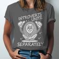 Introverts Unite Anti-Social Shy Person Joke Unisex Jersey T-Shirt