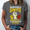 Introverts Unite Introvert Antisocial Anti Social Unisex Jersey T-Shirt Introverts Unite Introvert Antisocial Anti Social Unisex Jersey T-Shirt