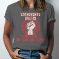 Introverts Unite Introverting Introverts At Home Unisex Jersey T-Shirt Introverts Unite Introverting Introverts At Home Unisex Jersey T-Shirt