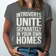 Introverts Unite Separately In Your Own Homes Unisex Jersey T-Shirt Introverts Unite Separately In Your Own Homes Unisex Jersey T-Shirt