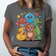 Kidcore Aesthetic Retro Vibes Colorful Cartoon Nostalgia Unisex Jersey T-Shirt