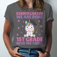 Kids Kindergarten Graduate Unicorn Graduation Unisex Jersey T-Shirt