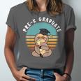 Kids Pre-K Graduate Sloth Cap And Gown Cute Preschool Graduation Unisex Jersey T-Shirt
