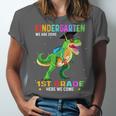 Kindergarten Graduation 1st Here We Come Class 2023 Dinosaur Unisex Jersey T-Shirt