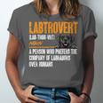 Labrador Retriever Labtrovert Definition Introvert Labrador Unisex Jersey T-Shirt