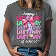 Last Day Of School Shirt Coquette Bow School Graduation Unisex Jersey T-Shirt
