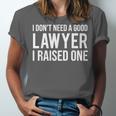 Lawyer Parents Father Mother T-Shirt Law School Graduation Unisex Jersey T-Shirt