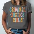 Lawyer True Crime Lover Addict Graduation Apparel Criminal Justice Girlie Major Degree Future Detective Unisex Jersey T-Shirt