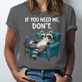 Lazy Raccoon Sarcastic Introvert Humor Japanese Animal Unisex Jersey T-Shirt