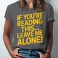 Leave Me Alone – Sarcastic Saying For Introverts Unisex Jersey T-Shirt Leave Me Alone – Sarcastic Saying For Introverts Unisex Jersey T-Shirt