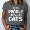 Less People More Cats Introvert's Dream Tee Unisex Jersey T-Shirt