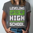 Leveling Up To High School Tee Shirt Gaming Graduation Unisex Jersey T-Shirt