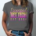 Licensed Vet Tech Veterinary Technician Graduation 2024 Unisex Jersey T-Shirt