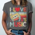 I Love 70's Music Retro Style Nostalgia Cassette 1970s Party Unisex Jersey T-Shirt