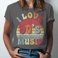 I Love 90's Music Retro Style Nostalgia Cassette 1990s Party Unisex Jersey T-Shirt