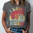 I Love 90's Music Retro Style Nostalgia Cassette 1990s Party Unisex Jersey T-Shirt