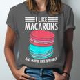 Macaroons Dessert Antisocial Introvert Pastries Food Lover Unisex Jersey T-Shirt